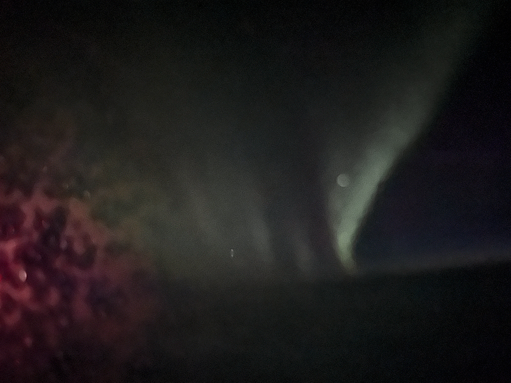Aurora from plane